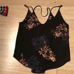 ASTR black floral top